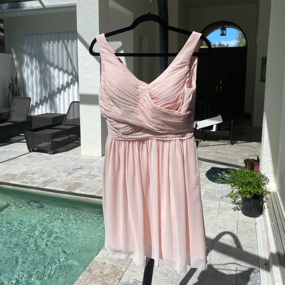 Bill Levkoff Bridesmaid Dress Petal Pink Chiffon